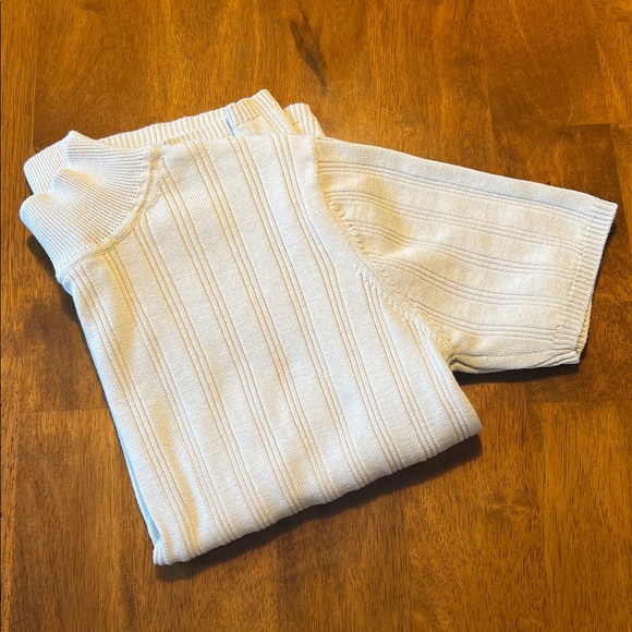 Vintage Studio G Silk Blend Mock Neck Tee Size Medium - Picture 10 of 13